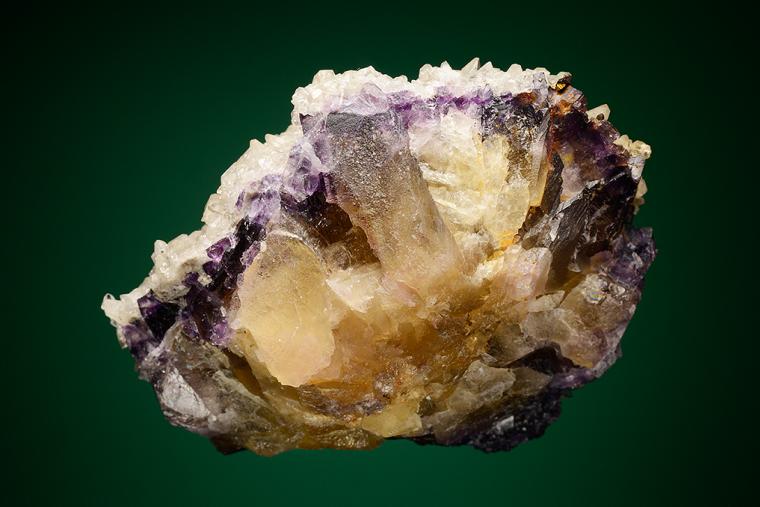 CALCITE on FLUORITE