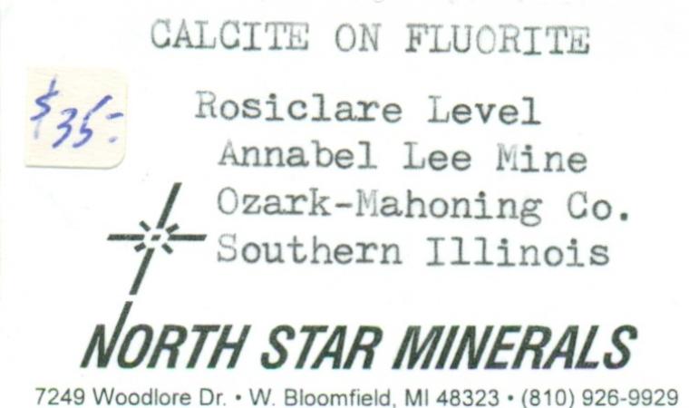 CALCITE on FLUORITE