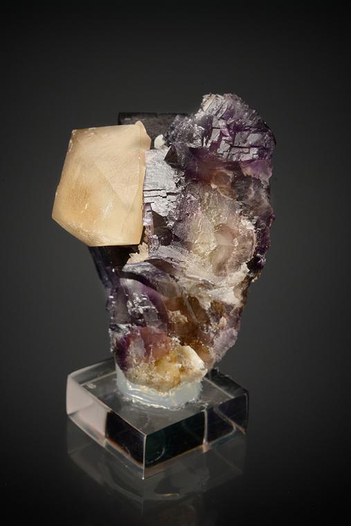 CALCITE on FLUORITE