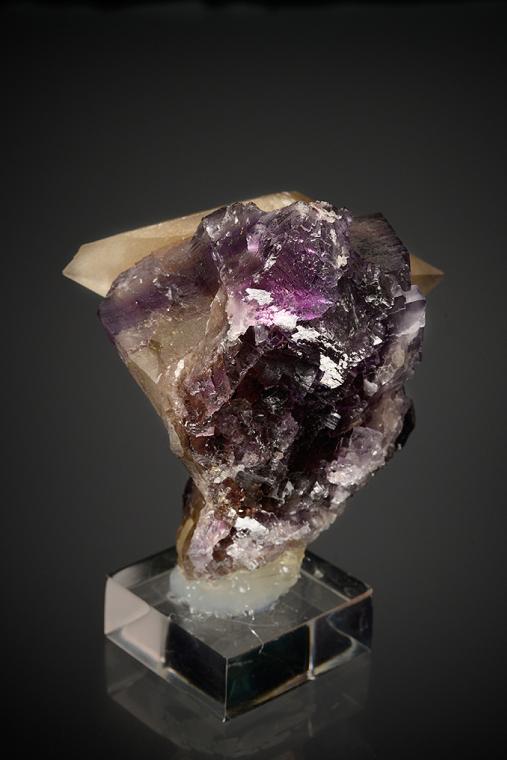 CALCITE on FLUORITE