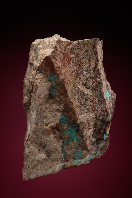 AJOITE with SHATTUCKITE, CALCITE and BARITE