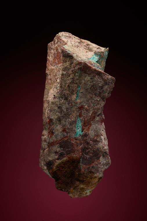 AJOITE with SHATTUCKITE, CALCITE and BARITE