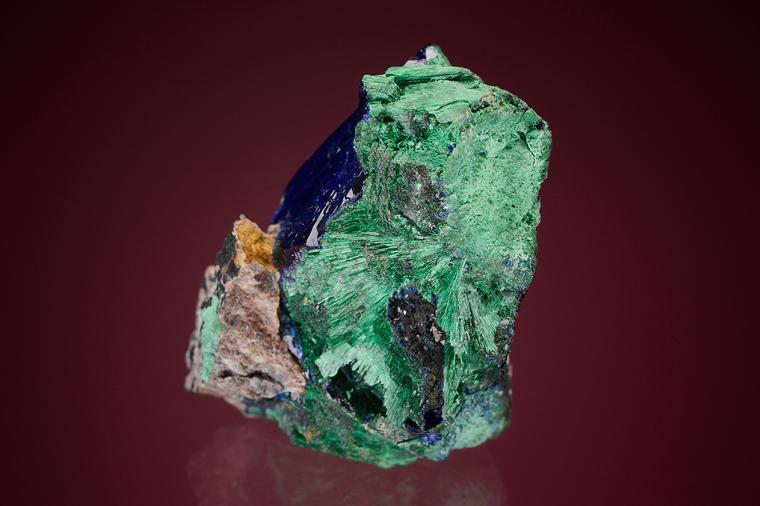AZURITE coating MALACHITE after AZURITE