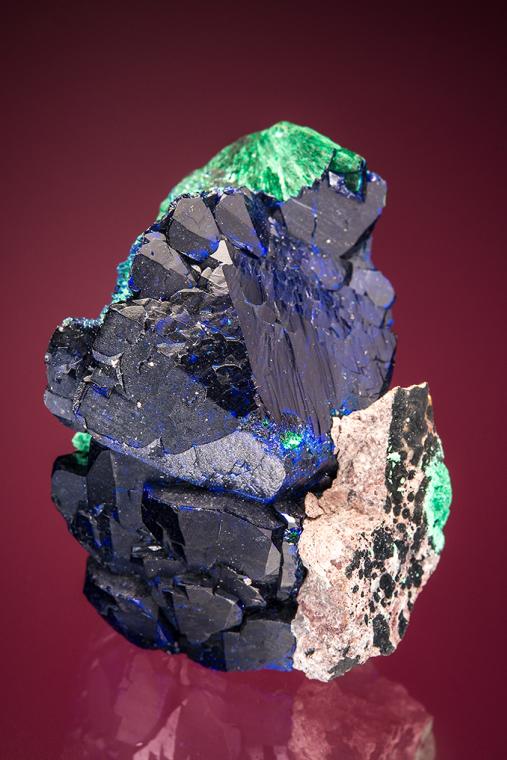 AZURITE coating MALACHITE after AZURITE
