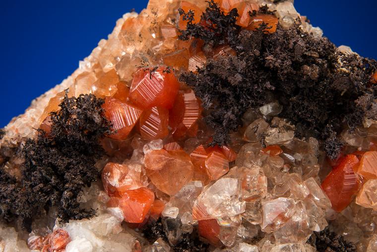 COPPER on CUPRITE Included CALCITE