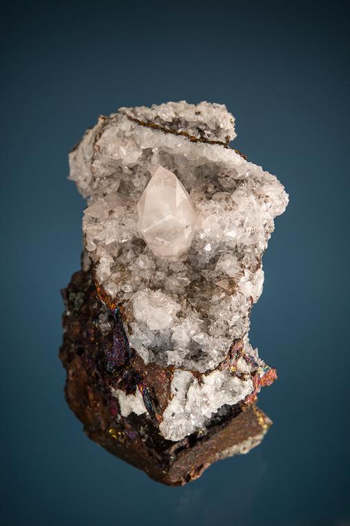CALCITE on CHALCOPYRITE