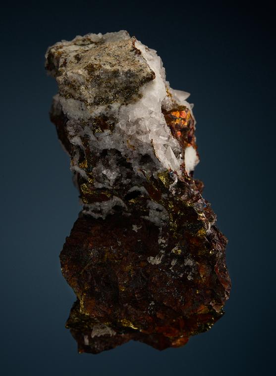 CALCITE on CHALCOPYRITE