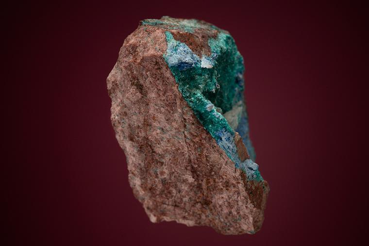AJOITE with SHATTUCKITE and BARITE