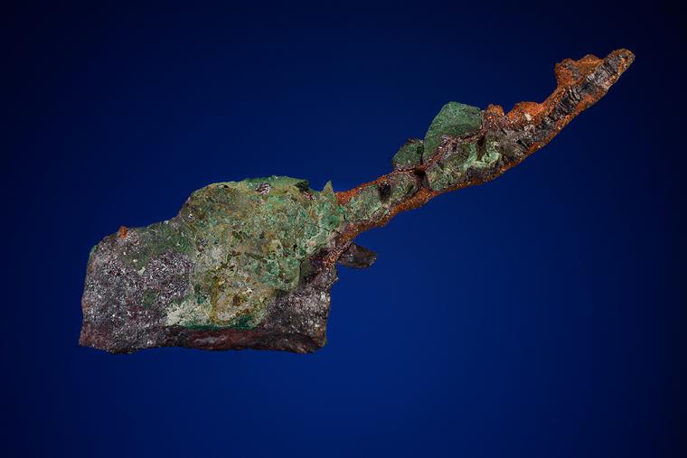COPPER with CUPRITE and CHRYSOCOLLA