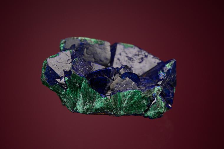 AZURITE coating MALACHITE after AZURITE