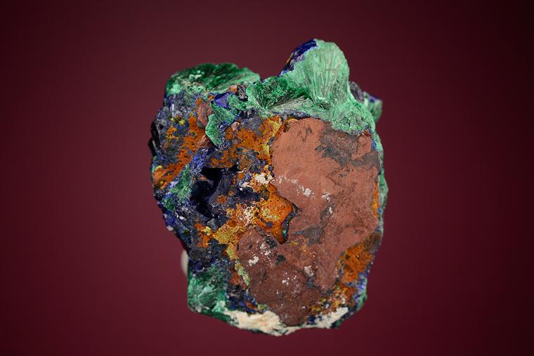 AZURITE coating MALACHITE after AZURITE