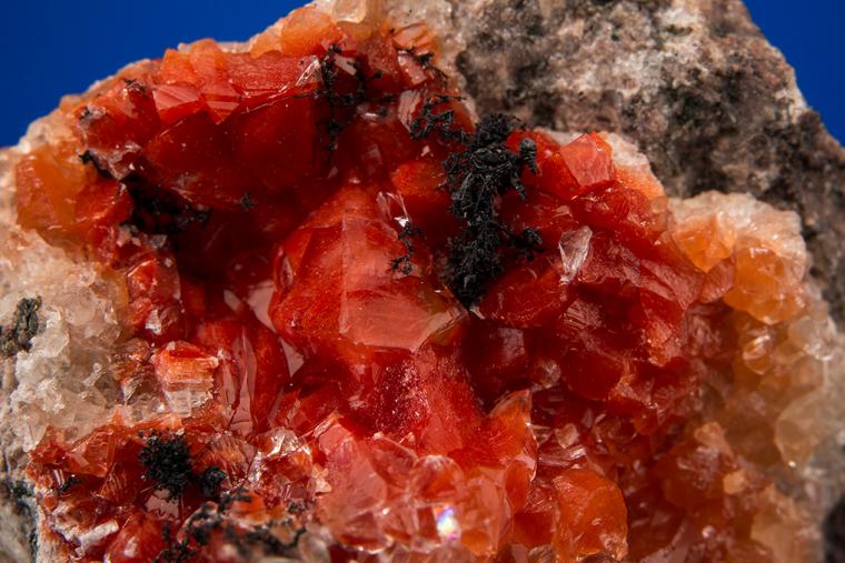 COPPER on CUPRITE included CALCITE
