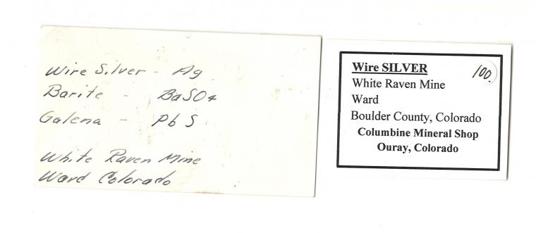 SILVER with ACANTHITE on GALENA and BARITE