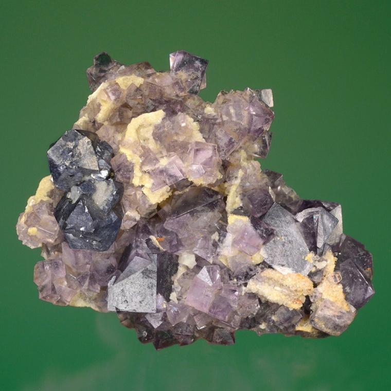 FLUORITE with GALENA and QUARTZ