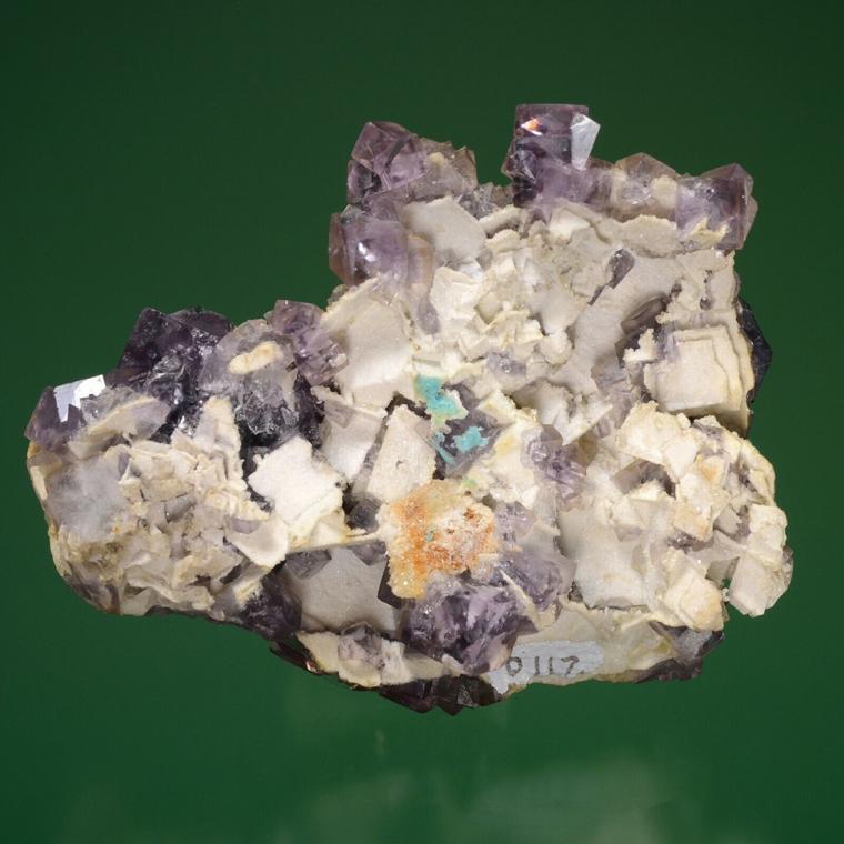 FLUORITE with GALENA and QUARTZ