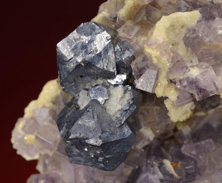 FLUORITE with GALENA and QUARTZ