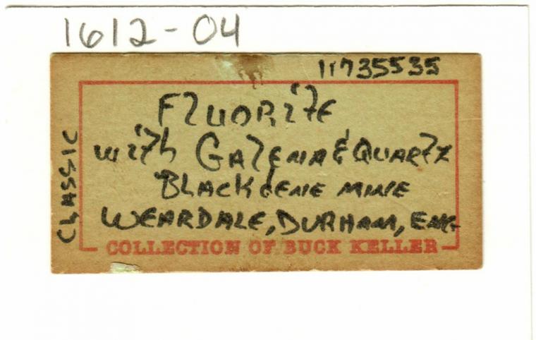 FLUORITE with GALENA and QUARTZ