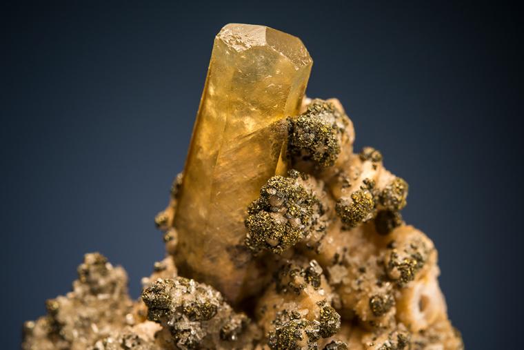 CALCITE with CHALCOPYRITE