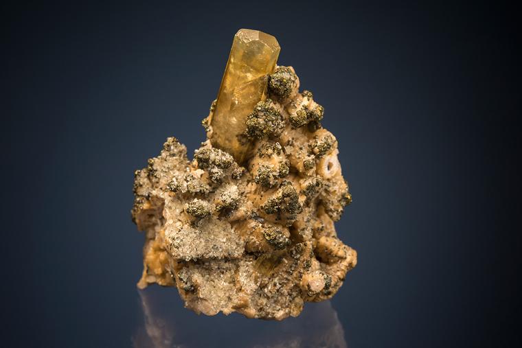 CALCITE with CHALCOPYRITE