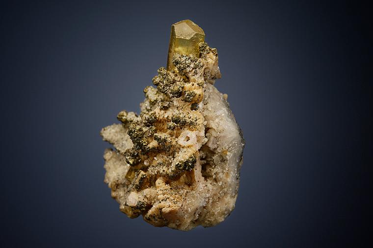 CALCITE with CHALCOPYRITE