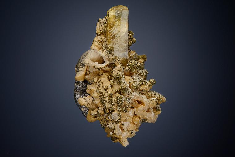 CALCITE with CHALCOPYRITE