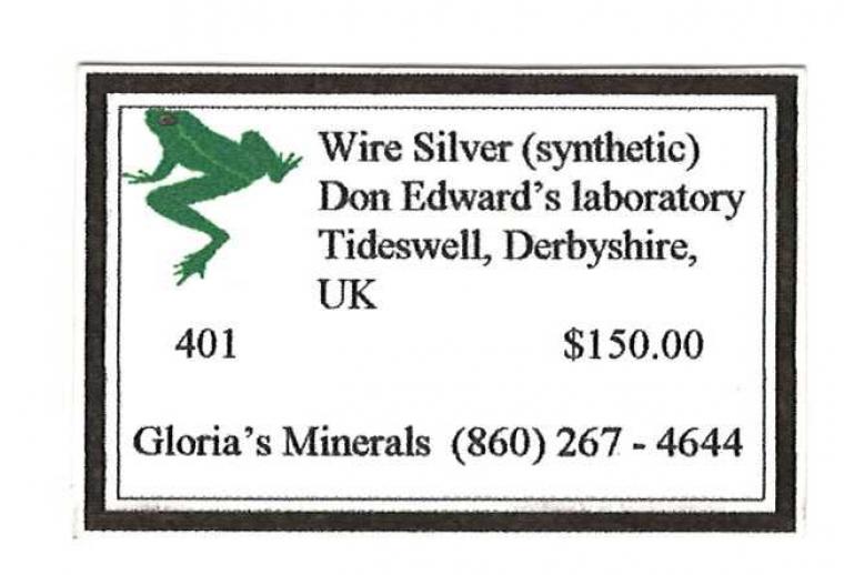 SILVER (Lab grown wires)