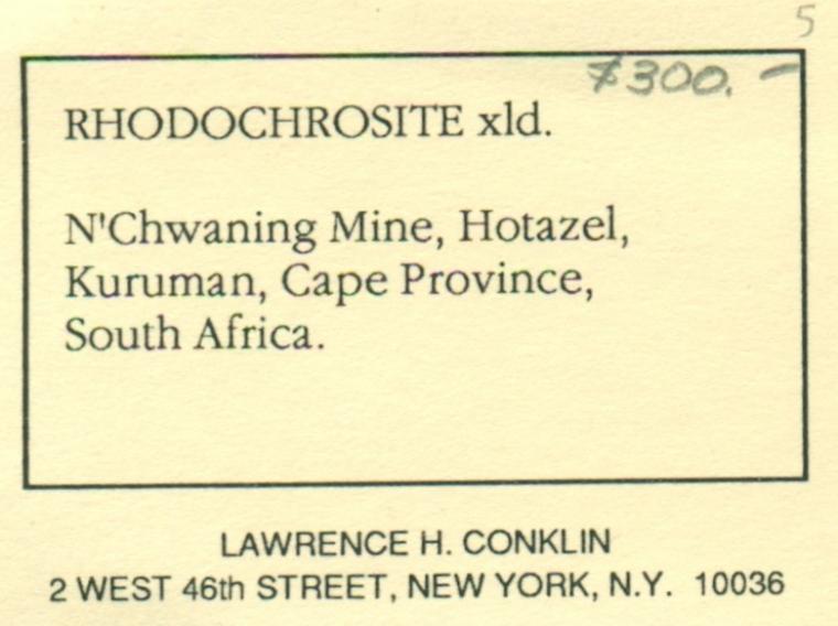 RHODOCHROSITE (repaired)