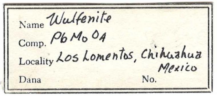 WULFENITE