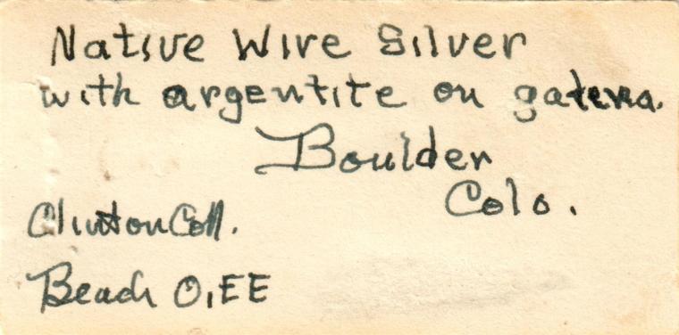 SILVER and ACANTHITE on GALENA