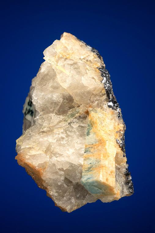 MOLYBDENITE on QUARTZ and BERYL var. Aquamarine