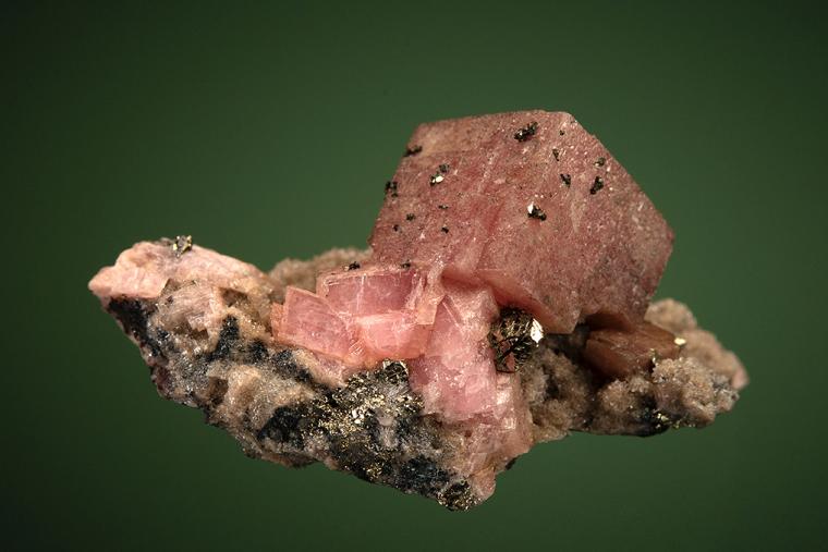 RHODOCHROSITE with PYRITE