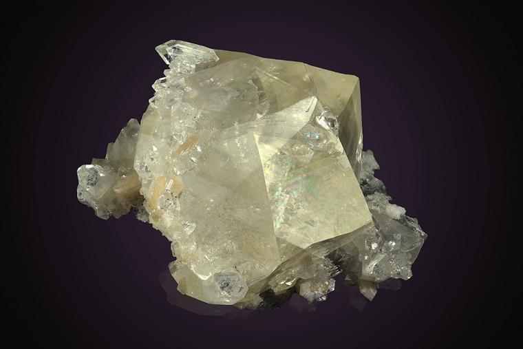 CALCITE with APOPHYLLITE and STILBITE