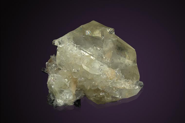 CALCITE with APOPHYLLITE and STILBITE