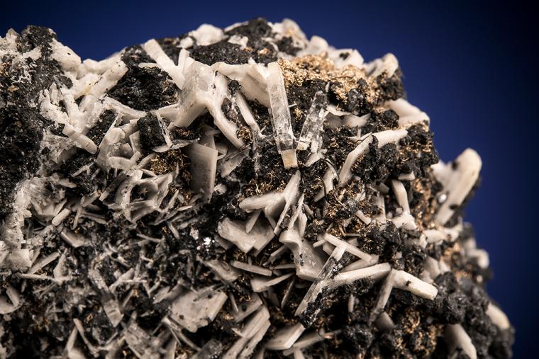 SILVER and ACANTHITE on GALENA and BARITE