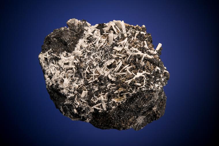 SILVER and ACANTHITE on GALENA and BARITE