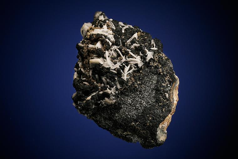 SILVER and ACANTHITE on GALENA and BARITE
