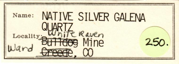 SILVER and ACANTHITE on GALENA and BARITE