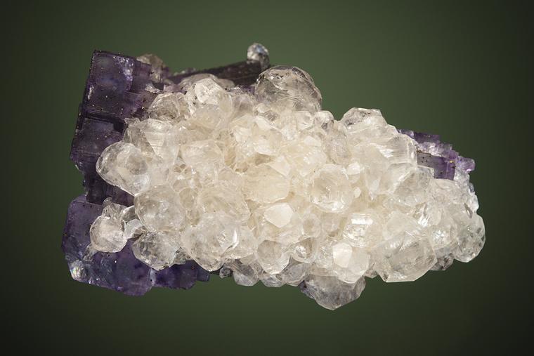 CALCITE on FLUORITE