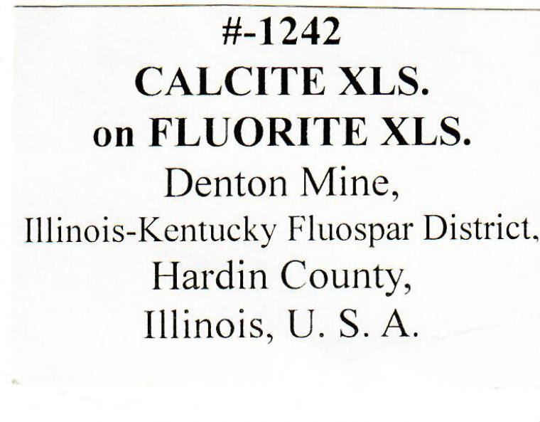 CALCITE on FLUORITE