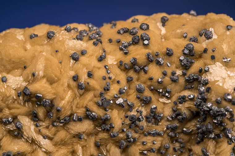 GALENA on SIDERITE
