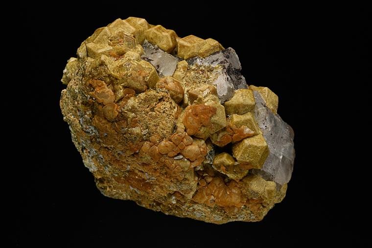 ANDRADITE with FLUORITE