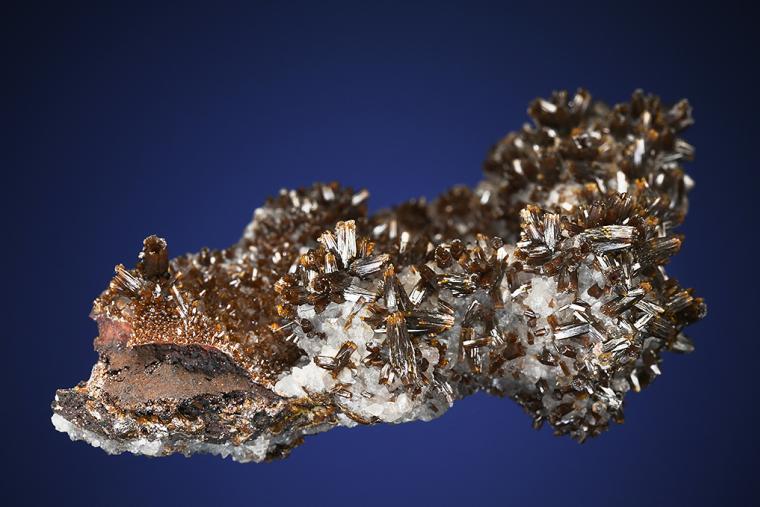 VANADINITE on CALCITE