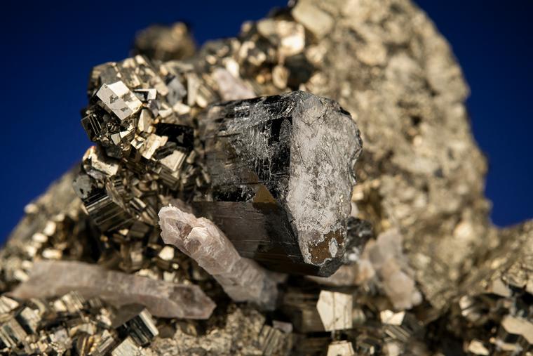 BOURNONITE on PYRITE