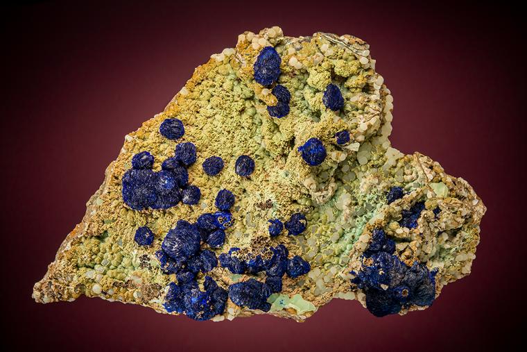 AZURITE on SMITHSONITE