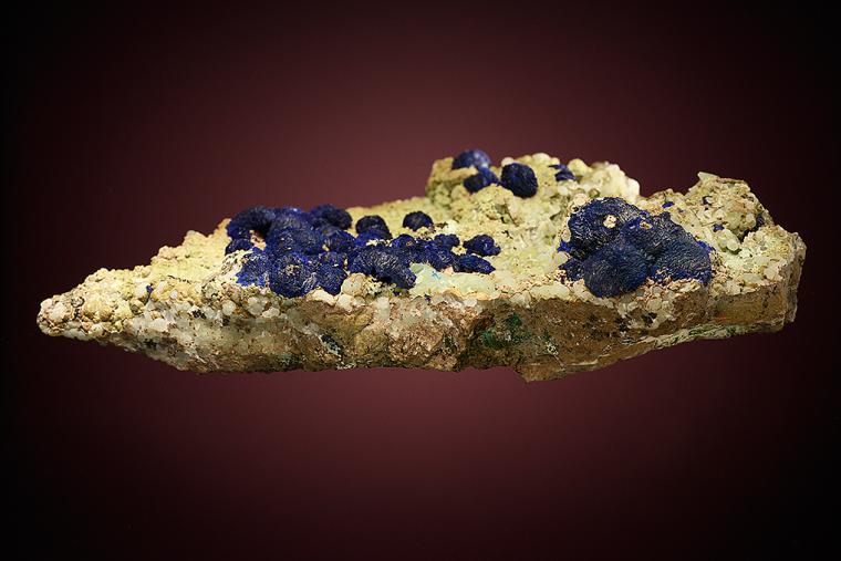 AZURITE on SMITHSONITE