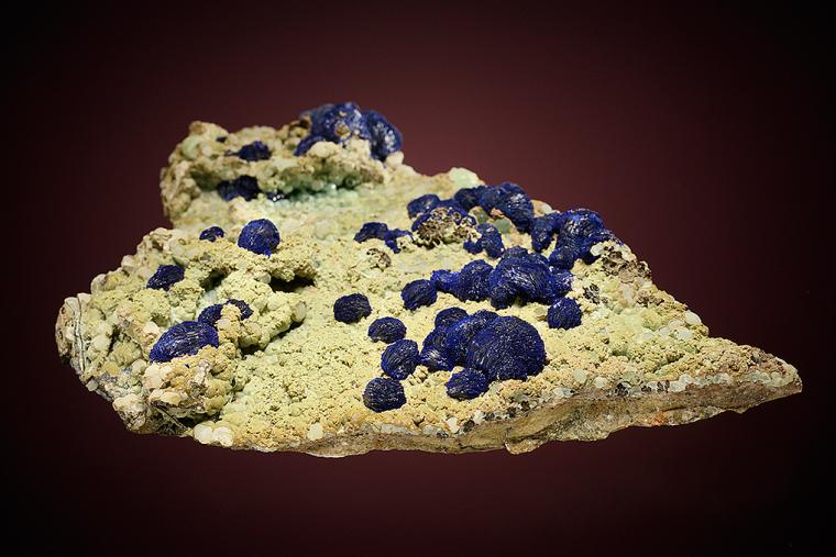 AZURITE on SMITHSONITE