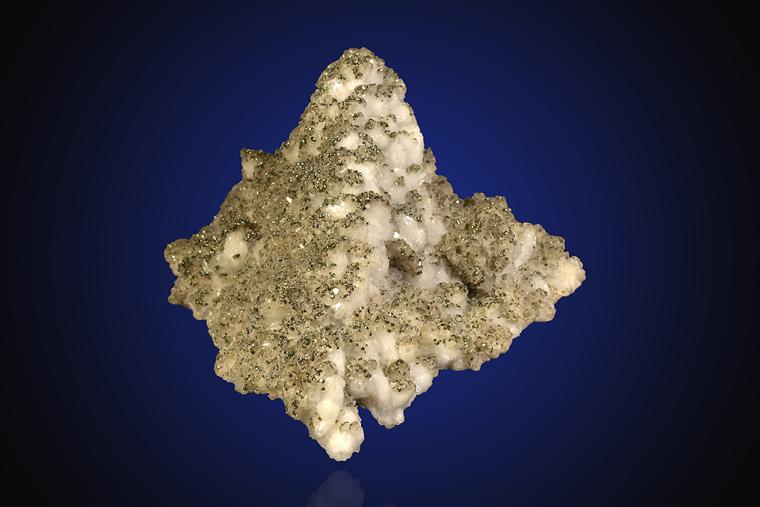 PYRITE with DOLOMITE on QUARTZ