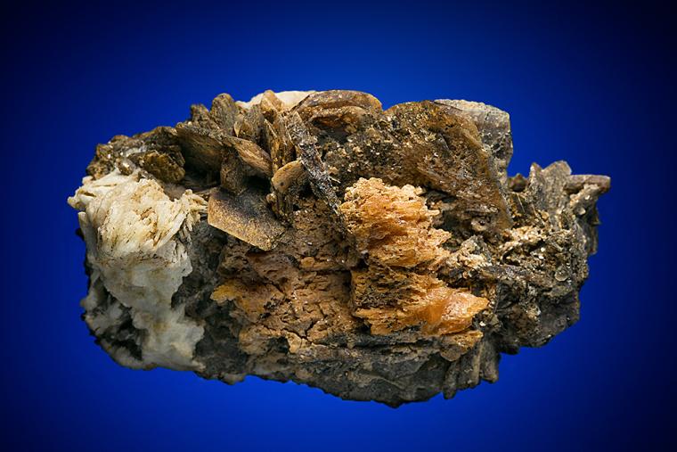 AXINITE with ALBITE var. Cleavelandite