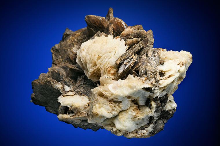 AXINITE with ALBITE var. Cleavelandite