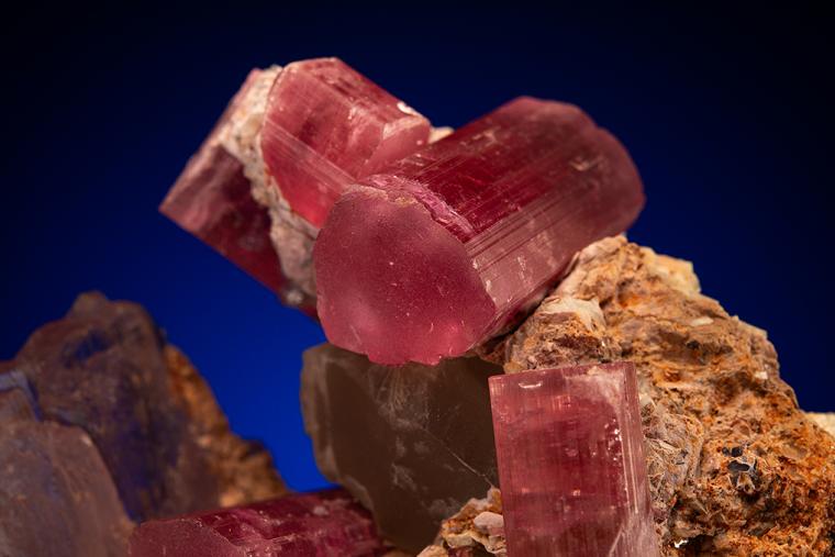 ELBAITE with SPODUMENE var. Kunzite and QUARTZ